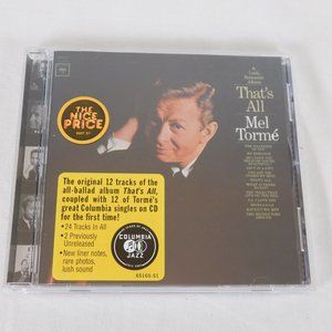 Mel Torme That's All CD 1997 Columbia Jazz 12 Bonus Tracks Ad Sticker Attached